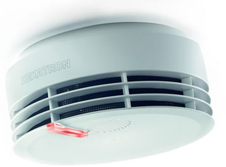  Mann bei der Wartung einer Brandmeldeanlage